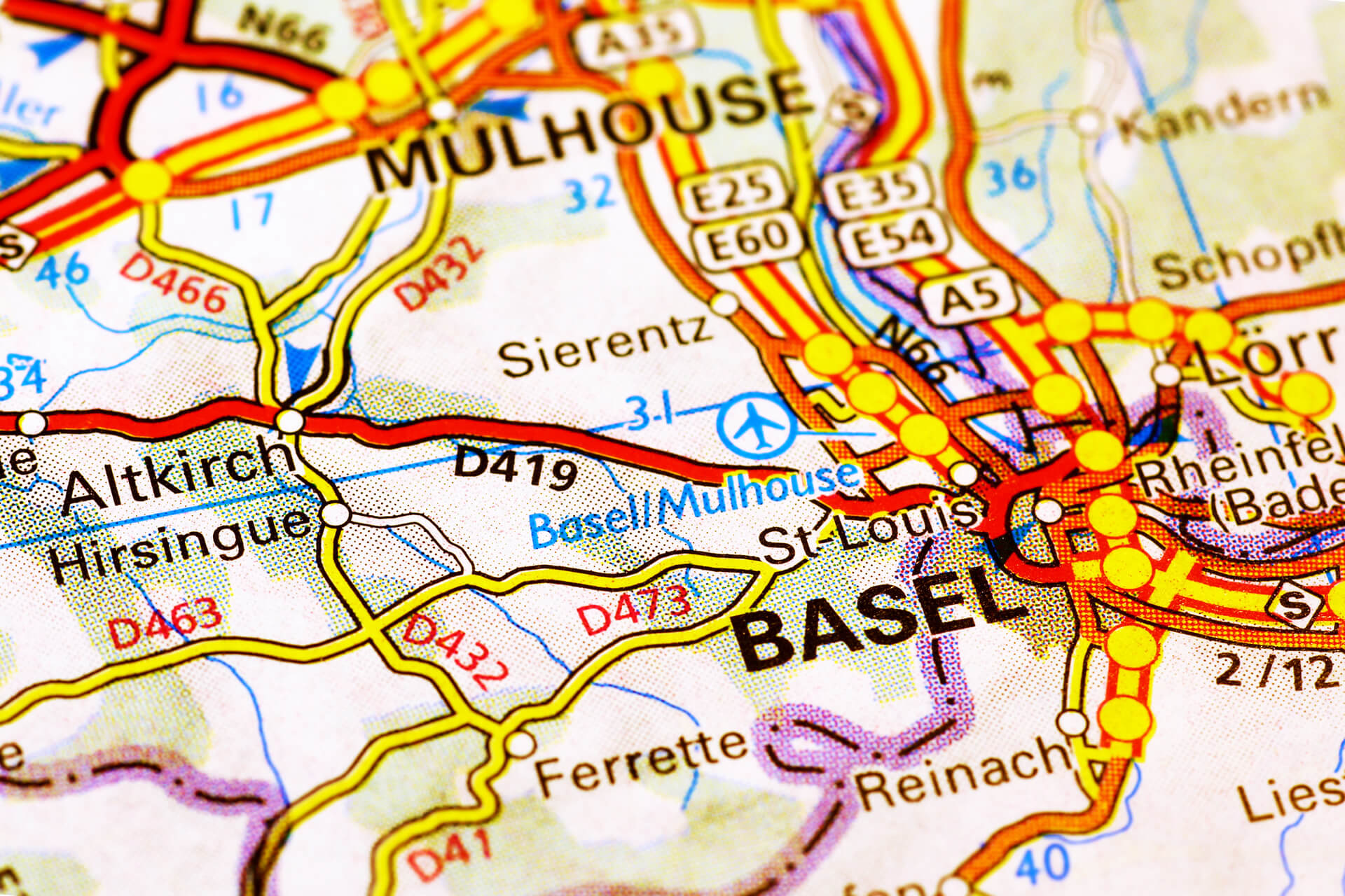 basel travel map